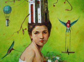 Original painting Somoza Cuban Art Cuba  