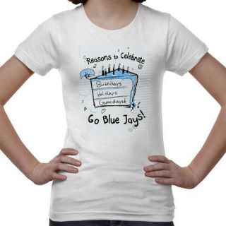 Johns Hopkins Blue Jays Youth Celebrate T Shirt White  