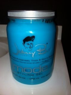 Johnny B Mode Styling Gel Maximum Control No Flaking Hair Style Fat Boy 64 Oz  