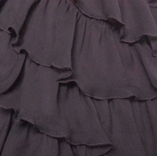 Betsey Johnson Sequins Crinkle Chiffon Dress 2 Black  
