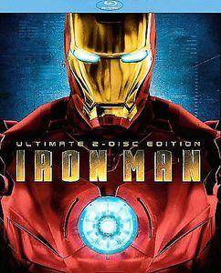 The Ultimate 2Disc Edition of IRON MAN on BLURAY Like New  