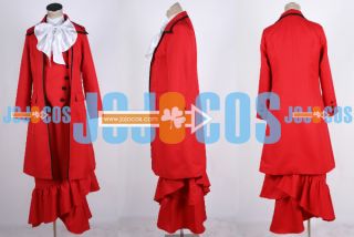 JOJO Black Butler Kuroshitsuji Sebastian Madam Red Cosplay Costume  