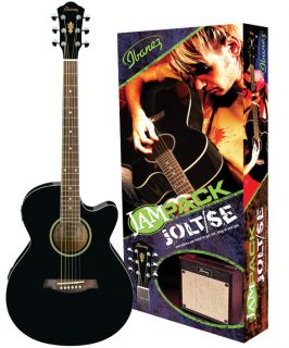 Ibanez IJAE5BK Jam Jolt Pack Acoustic Elec Guitar  