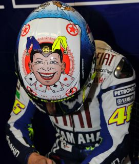 Valentino Rossi's agv GP Tech Jolly Joker Helmet MotoGP  
