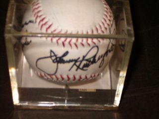 Rick Mears And Johnny Rutherford Autographed Baseball  