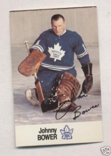 Johnny Bower 1988 89 Esso NHL All Star Card  