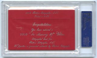 Johnny Podres in Memory of Signed Auto PSA DNA 4 11 MLB  