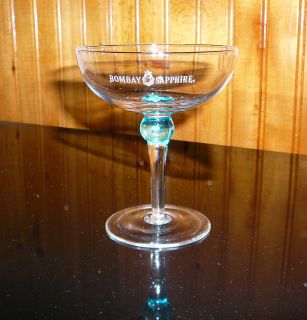 Bombay Sapphire Gin Signature Martini Glass 5 TALL  