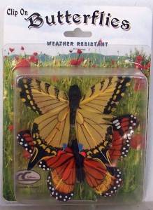 2 Weather Resistant Butterfly Clip on Plants Curtains Hair Collars Freebies  