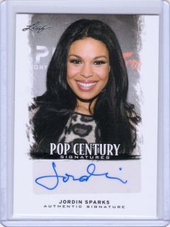 2012 Leaf Pop Century Jordin Sparks Auto Autograph  