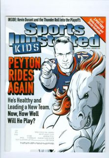 2012 Sports Illustrated for Kids w Cards Peyton Manning Broncos NFL  