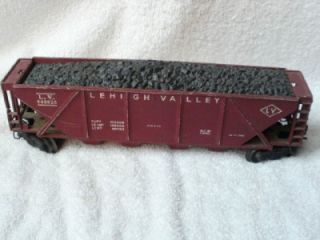 Lionel 0 027 LV Leigh Valley Coal Hopper Train Car With Coal  