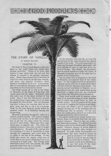 1899 Antique Joseph Burnett Co Extract Story of Vanilla Chapter 6 Ad  