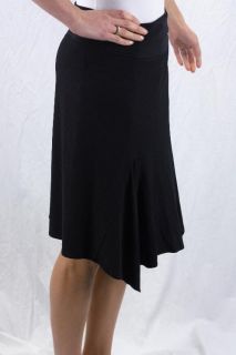 4 Joseph Ribkoff Solid Black Knee Length Elastic Stretch Skirt 70346  