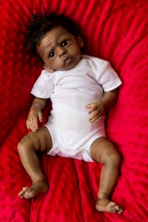 Reborn AA Ethnic Baby Boy "Josiah" Prototype 2 3 Sculpted by Laura Tuzio Ross  