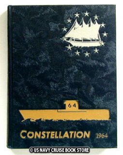USS Constellation CVA 64 Vietnam War Cruise Book 1964  