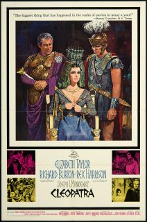 Cleopatra 1964 Orig Movie Poster MT Elizabeth Taylor  