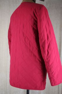 Mens Joseph Abboud "Hoffman" Dark Red Quilted Jacket Coat Size Medium $195  