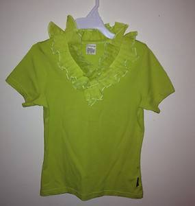 Jottum Green Nove Ruffled Shirt 122 128 EUC  