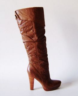 Jessica Simpson Tulip Ladies Dark Tan Knee High Boots Shoes  