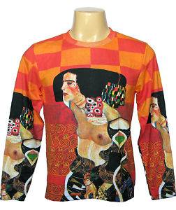 Gustav Klimt Judith Painting Print Art L s T Shirt Sz L  