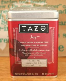 Starbucks Tazo Joy Tea Holiday Blend Limited Supply  