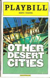 Other Desert Cities Color Broadway Playbill Stockard Channing Judith Light  