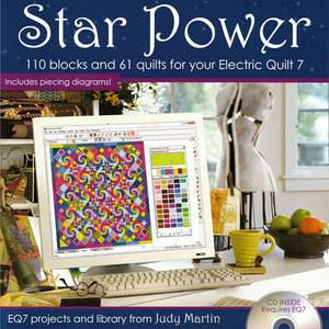 Star Power Judy Martin EQ7 Add in New Software CD 110 Blocks 61 Quilt Designs  