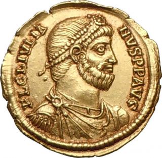Julian II the Philosopher Antiochia Gold Solidus c 363 A D Julian bust