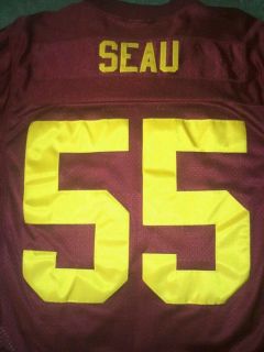 Junior Seau Throwback 1989 Field General USC Jersey *NEW* Chargers