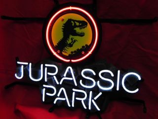 Jurassic Park Movie Beer Bar Neon Light Sign Me