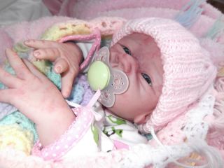 Just born Very realistic baby girl reborn at KEIKINANI NURSERY So darn