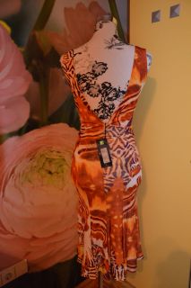 Just Cavalli Butterfly Print Dress Size 38