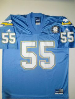 40th Anniversary San Diego Chargers Junior Seau Mens Throwback Jersey