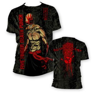 Five Finger Death Punch Ninja All Over Adult Tee Shirt