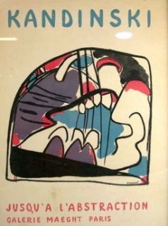 Kandinsky JusquA L Abstraction Maeght Poster Art 1951 Serious