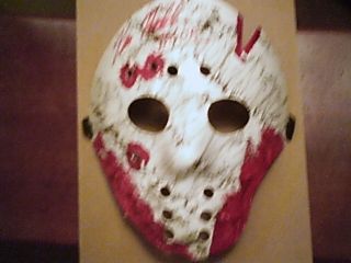 Jason Hockey Mask Autographed IN PERSON By Kane Hodder Friday The 13th