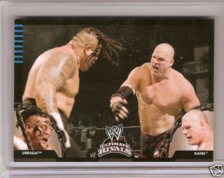 WWE Ultimate Rivals Trading Card Umaga vs Kane