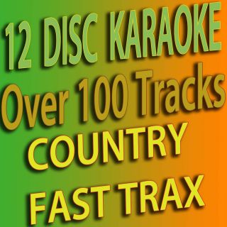 COUNTRY KARAOKE CDG 12 FAST TRAX DISC SET FROM 400 TO 412 NEW RELEASE