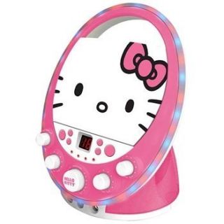 Hello Kitty Kids Disco Party Lighting CD G Karaoke System w 2
