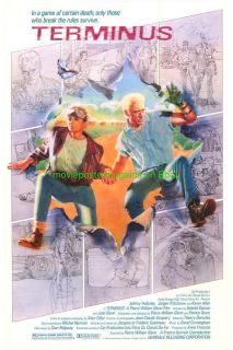 Terminus Movie Poster Original 1987 Sci Fi Karen Allen