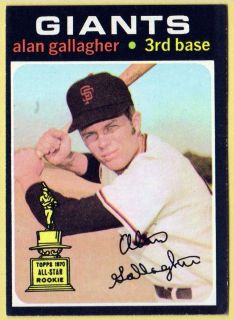 1971 Topps Baseball 224 Alan Gallagher Giants EX MT