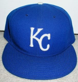 KANSAS CITY ROYALS NEW ERA FITTED HAT 7 5 8 AUTHENTIC OFFICIAL ON