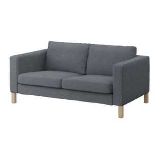 Ikea Karlstad 2 seat sofa cover Loveseat Slipcover Korndal Medium Gray