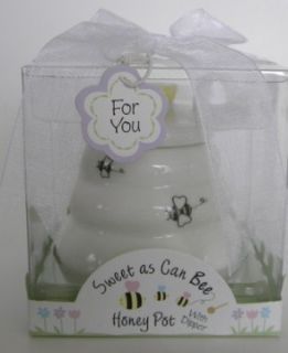 Kate Aspen Sweet As Can Bee Honey Pot With Dipper Beehive Shaped