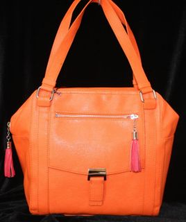 Kate Landry New Tote Retail $89 MJT270S12 Bright Orange