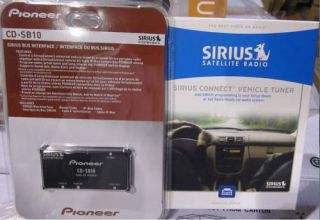 New Pioneer Sirius Package CDSB10 Sirius SCC1 Tuner