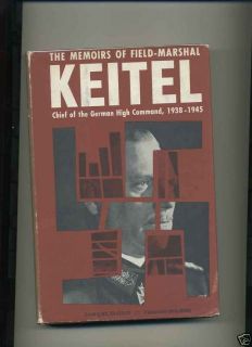 WWII Book Memoirs of Field Marshal Keitel German Army