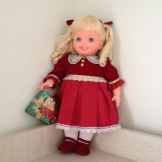 Holiday Kelly Doll 16 w Dress Tights Shoes Hair Bows Gift Mattel