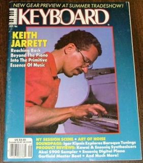 KEYBOARD Magazine Sep 1986 Keith Jarrett Igor Kipnis Soundpg Yamaha